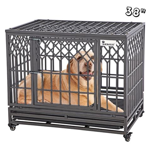 smonter heavy duty strong metal dog crate house|heavy duty metal dog kennels.